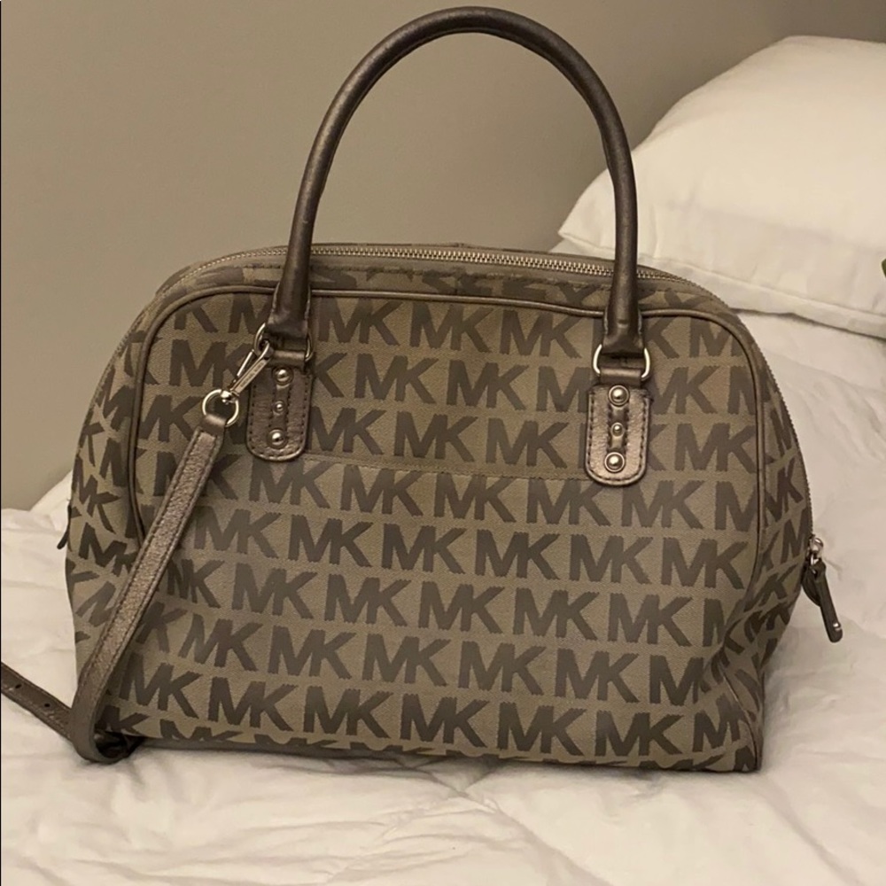 Gray Michael Kors Purse